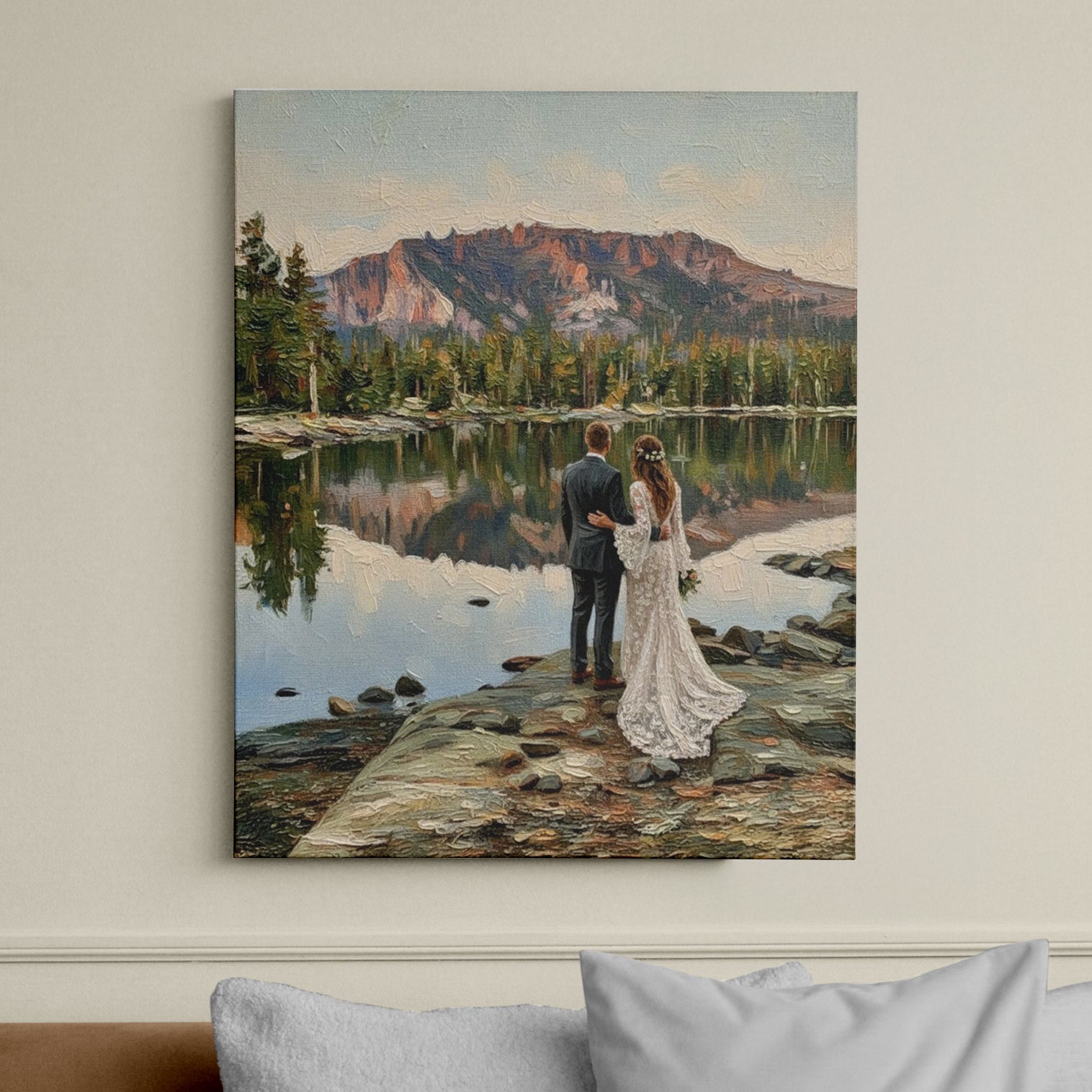 Custom Oil Hand-Painted Portrait from Photo